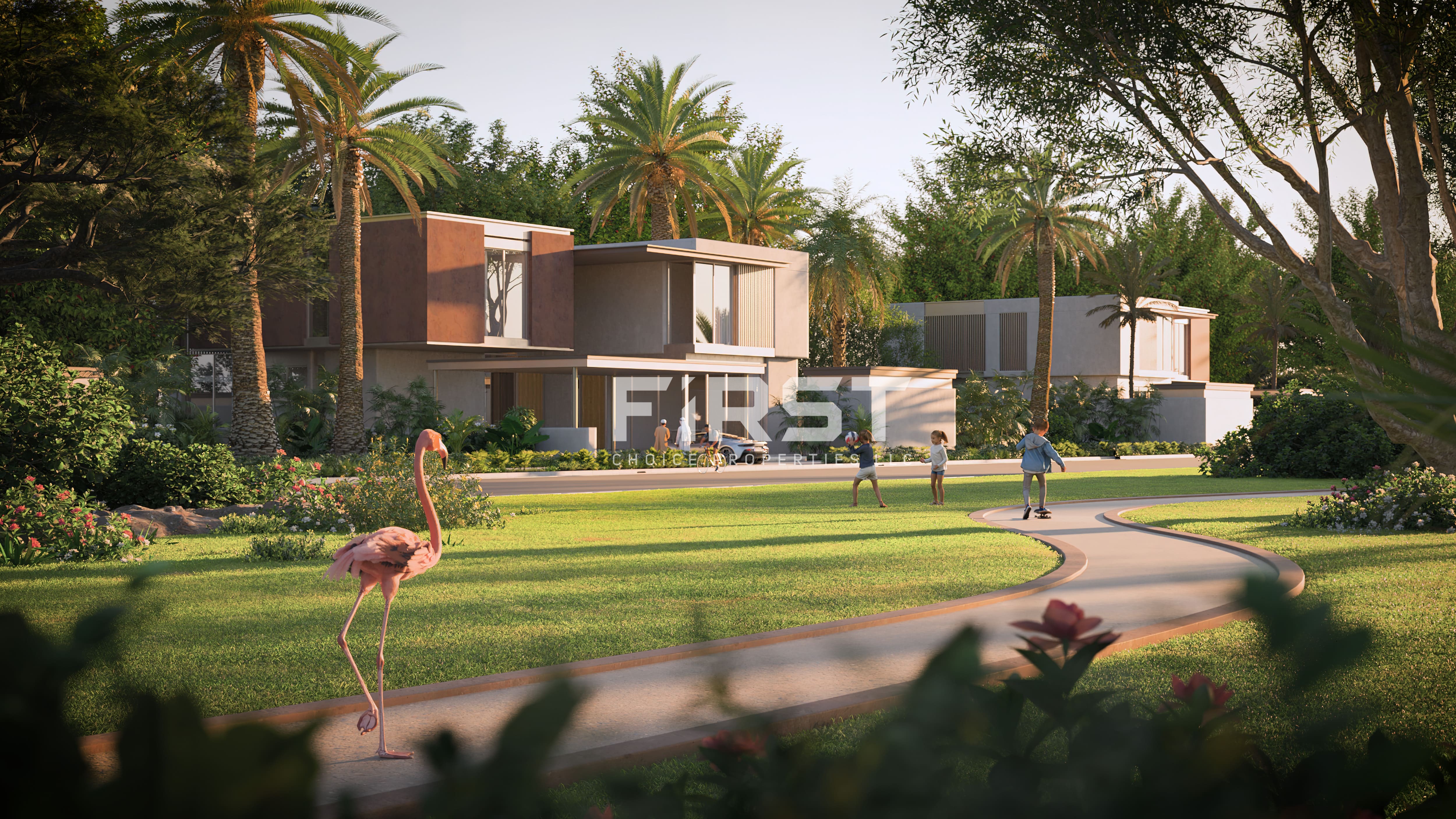 Saadiyat Lagoons villa Backyard